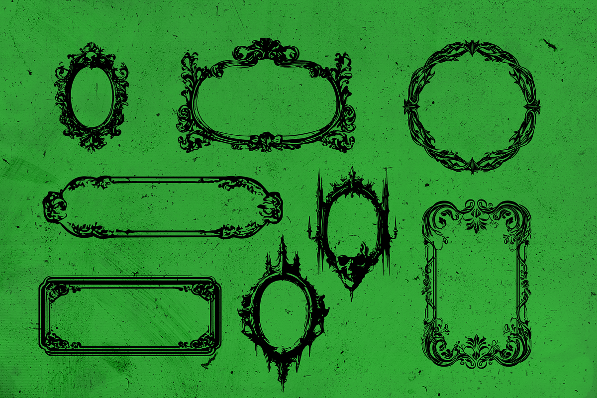 Ornamental Gothism - Vector Shapes, an Object Graphic by BeNone Designs (Photo 6 of 6)
