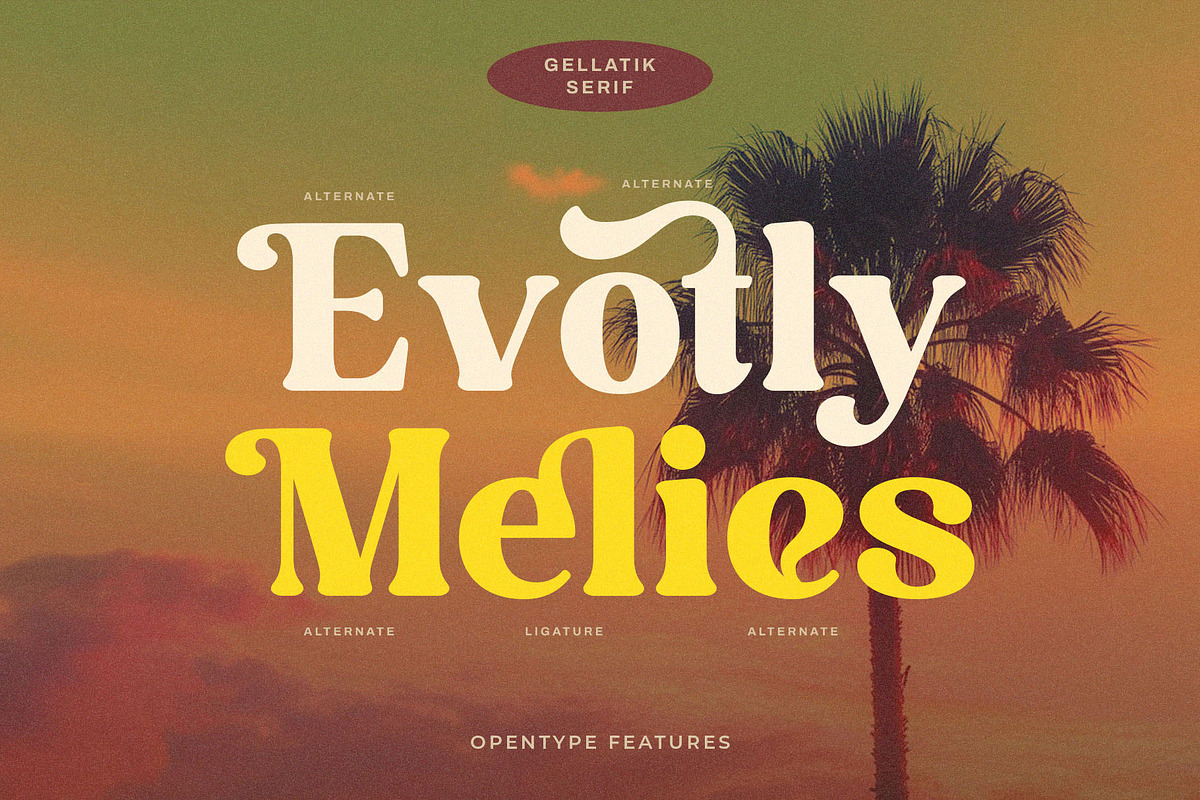 Gellatik - Retro Serif Font, a Serif Font by Jimoji (Photo 6 of 7)
