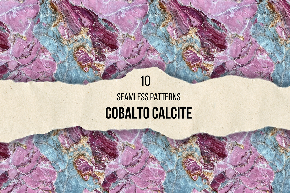 Cobalto Calcite Seamless Patterns, a Pattern Graphic by DigitaI Craft Corner (Photo 1 of 6)