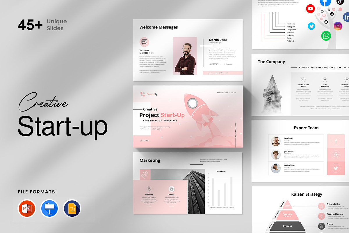 Start-Up Presentation Template, a Presentation Template by GenerousArt (Photo 1 of 8)