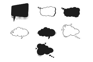 Comic Speech Bubbles Set 2 Procreate