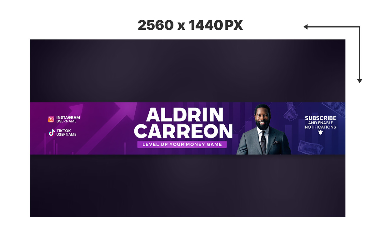 Business Finance YouTube banner, a Social Media Template by Vaughn Studios (Photo 2 of 5)