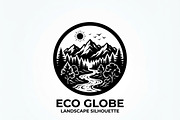 60 Eco Globe Landscape Silhouette, a Technology Illustration by Amazin_art (Thumbnail 23 of 29)