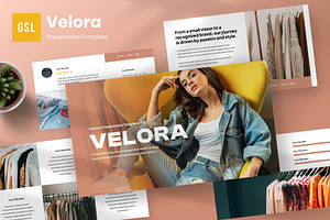 Velora - Fashion Google Slide, a Presentation Template by Panen Creative