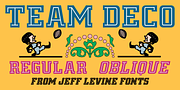 Team Deco JNL, a Slab Serif Font by Jeff Levine Fonts (Thumbnail 1 of 5)