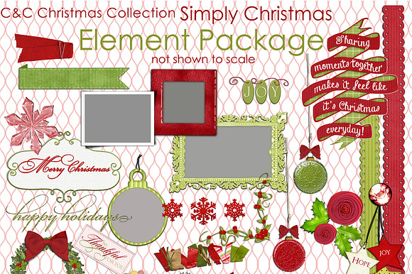 Simply Christmas 37 Elementsclipart