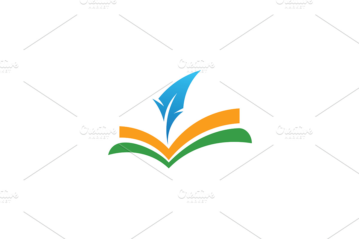 20 Logo Books Template Bundle, a Branding & Logo Template by Acongraphic (Photo 19 of 21)