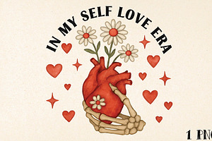 Self Love Era png, Retro valentines, an Illustration by DreamPrint404