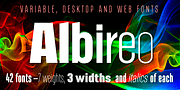 Albireo, a Sans Serif Font by Cory Maylett Design (Thumbnail 4 of 4)