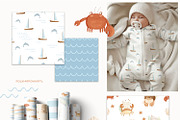 Ocean dreams - baby collection, a Decorative Illustration by polikarpovaart (Thumbnail 9 of 17)