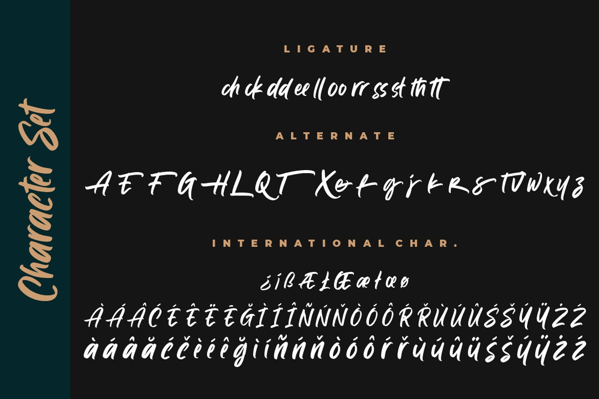 Wyattiky Stylish Brush, a Script Font by Creatype Studio (Photo 8 of 9)
