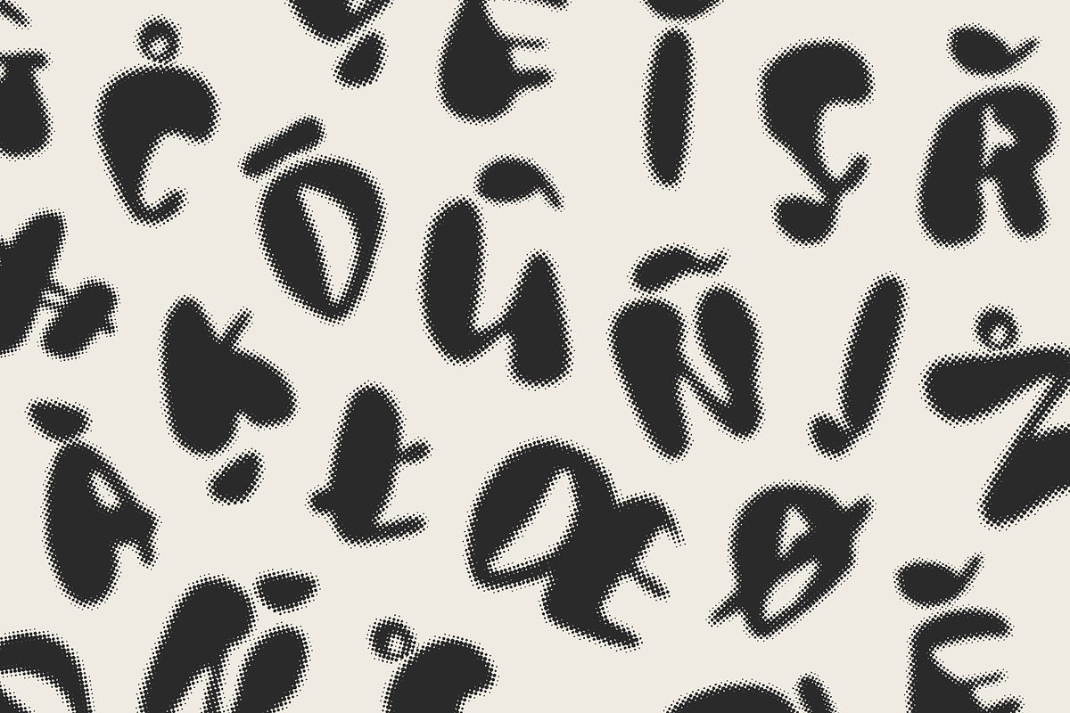 ANALOG — halftone multilingual font, a Handwritten Font by Studio Noppo (Photo 6 of 7)