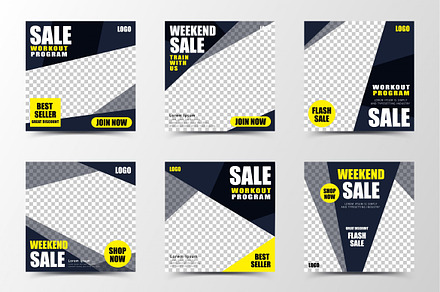 social media post for fitness class, a Brochure Template by TotallypicRF