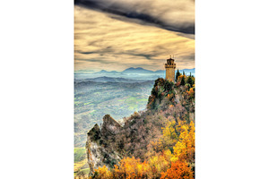 The montale the third tower of san marino stock photo containing san and, a Nature Photo by Leonid Andronov
