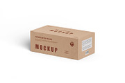 Kraft Cardboard Paper Box Mockup, a Packaging Mockup by Ram Studio LLC (Thumbnail 3 of 18)