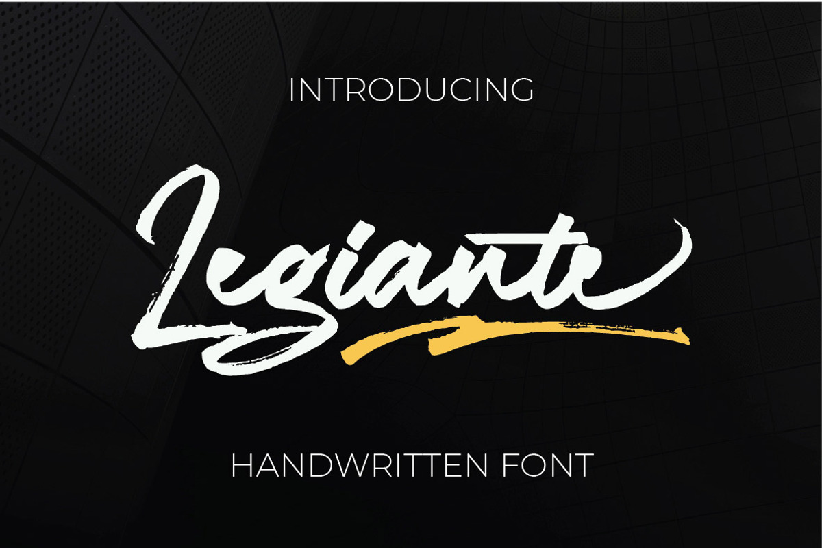 Legiante | Handwritten Font
