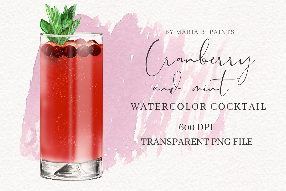 Watercolor Cocktail Illustration Set, an Illustration by Maria B. Paints (Photo 24 of 33)