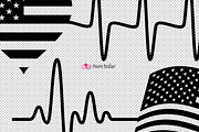 USA Heartbeats SVG, an Object Graphic by PolpoDesign (Thumbnail 3 of 7)