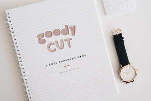 Goody Cut Cute Papercut Font