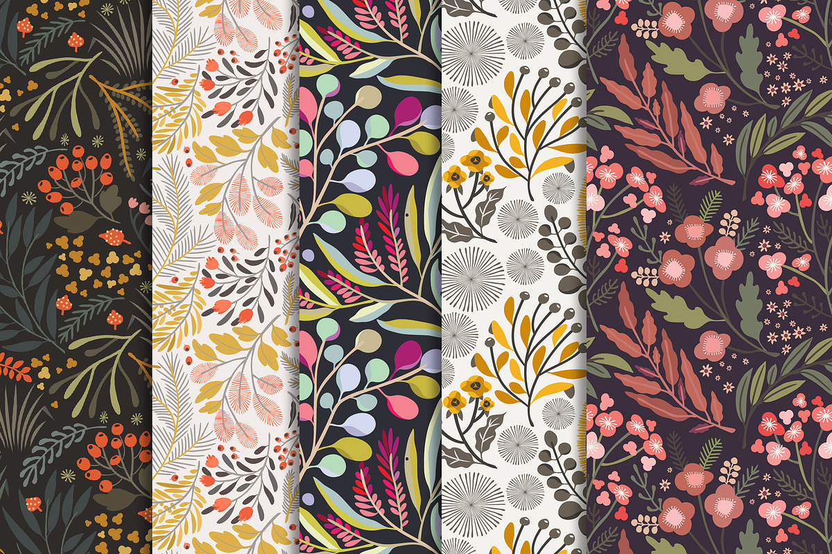 Vector Florals, a Background Graphic by Irtsya (Photo 4 of 12)