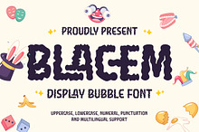 Blacem - Display Bubble Font