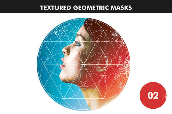 Textured Geometric Masks 02 preview 6