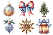 Watercolor Christmas Decor Clipart, an Illustration by Daily.Designs (Thumbnail 5 of 5)