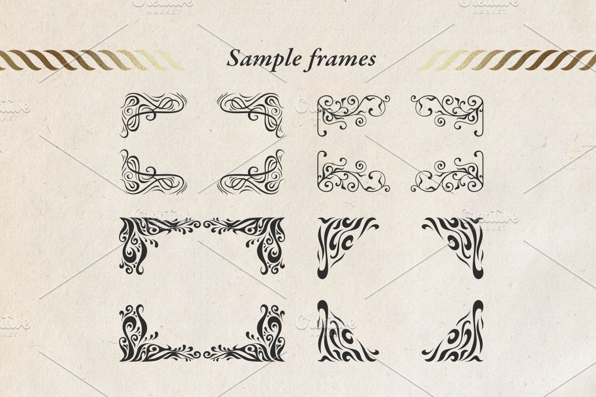 Decorative ornamental elements set, an Object Graphic by Warm Hearted Studio (Photo 5 of 10)
