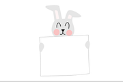 Rabbits with Signs Illustration Set, an Animal Illustration by Illustrations by Jessie (Thumbnail 5 of 5)