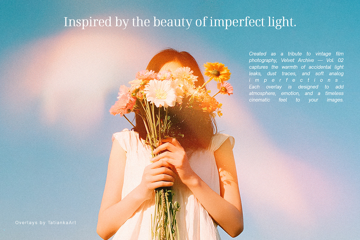 Velvet Archive - Light Leak Overlays, a Texture Illustration by tatiankaart (Photo 3 of 9)