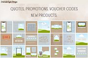 455 Canva Neutral Instagram Template, a Social Media Template by Emerald Eyes Design (Thumbnail 4 of 13)