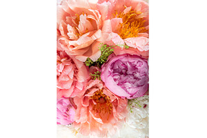 Amazing Fresh bunch of pink peonies, a Holiday Photo by MAnuta