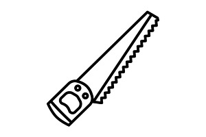 Saw Line Icon, an Outline Icon by Pexelpy
