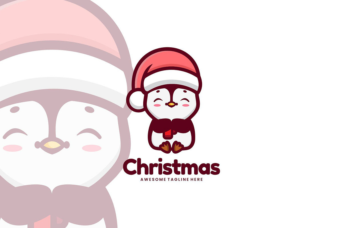 Christmas Mascot Cartoon Style., a Branding & Logo Template by ModalTampang