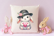 Easter Day Playful Cute Bunny PNG, an Animal Illustration by RobertsArt (Thumbnail 7 of 7)