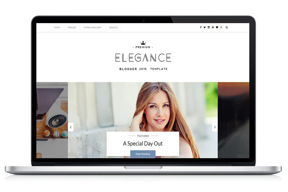 Elegance Clean Blogger Template, a Websites & App Template by bthemez (Photo 1 of 5)
