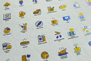 Set of flat smooth gradient icons, an Icon by Creative Graphics (Thumbnail 10 of 12)