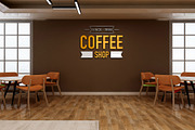 Cafe & Office Scene Wall Logo Mockup, an Advertising Mockup by Ayy (Thumbnail 4 of 18)