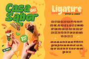 Jafitos - Food Display Font, a Sans Serif Font by Burntilldead (Thumbnail 5 of 12)