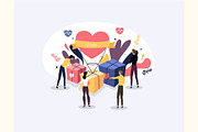 Charity illustration vector bundle, a Person Illustration by foxndeer (Thumbnail 4 of 4)