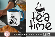 Tea SVG Bundle | Funny Tea Quotes, a Food Illustration by TheBlackCatPrints (Thumbnail 10 of 12)