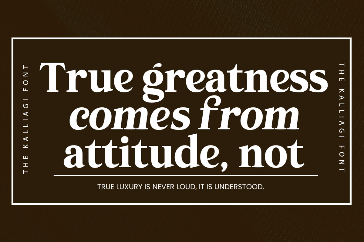 The Kalliagi, a Serif Font by Propertype (Photo 10 of 10)