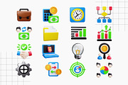 B2B 3D Icons, a Light 3D Model by HacaStudio (Thumbnail 3 of 3)