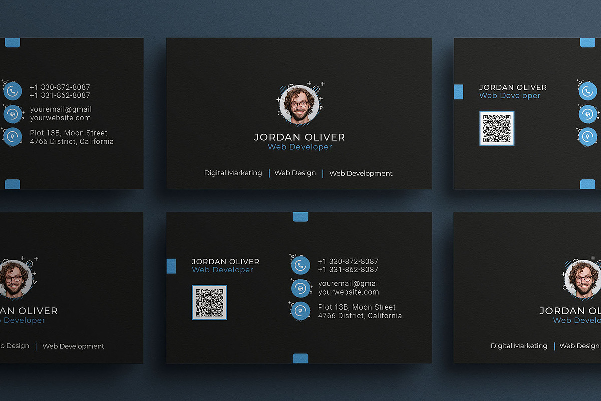 Web Designer Business Card, a Business Card Template by Saman Osama (Photo 3 of 3)