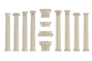 set of colums, an Object Illustration by piter.goskov
