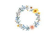 Spring Floral Wreath SVG Bundle, a Graphic by Gfx_Store (Thumbnail 7 of 13)