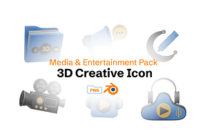 3D Media & Entertainment Pack, an Object 3D Model by Dudukbersama