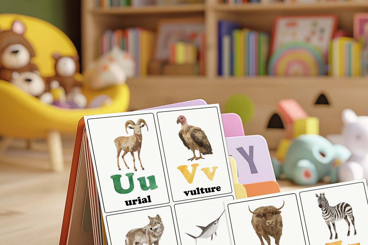 Animal Alphabet Flashcards, an Education Illustration by Sunshine Art (Photo 8 of 11)