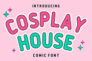 Cosplay House – Playful Comic Font, a Sans Serif Font by Fourteen Letter (Thumbnail 1 of 5)