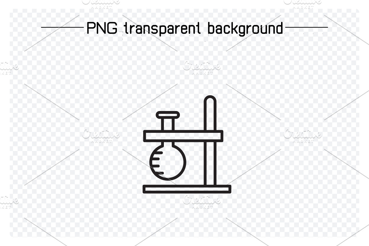Lab Glassware Tube Flask Icons, an Outline Icon by Designfour (Photo 3 of 7)
